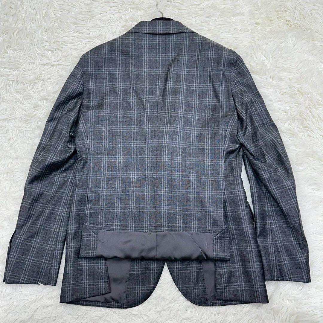美品✨ EDIFICE ロロピアーナ ビジネススーツ チェック柄 46 M相当