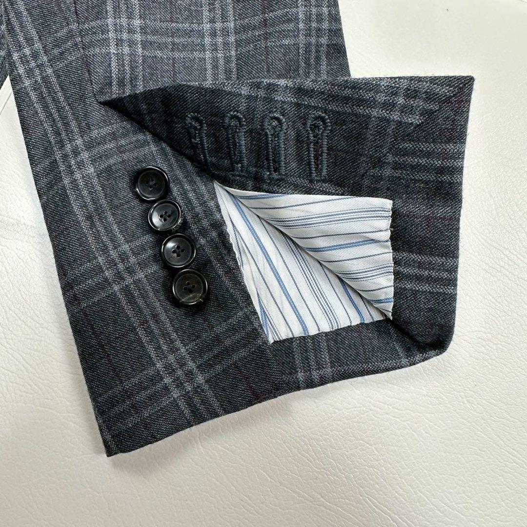 美品✨ EDIFICE ロロピアーナ ビジネススーツ チェック柄 46 M相当