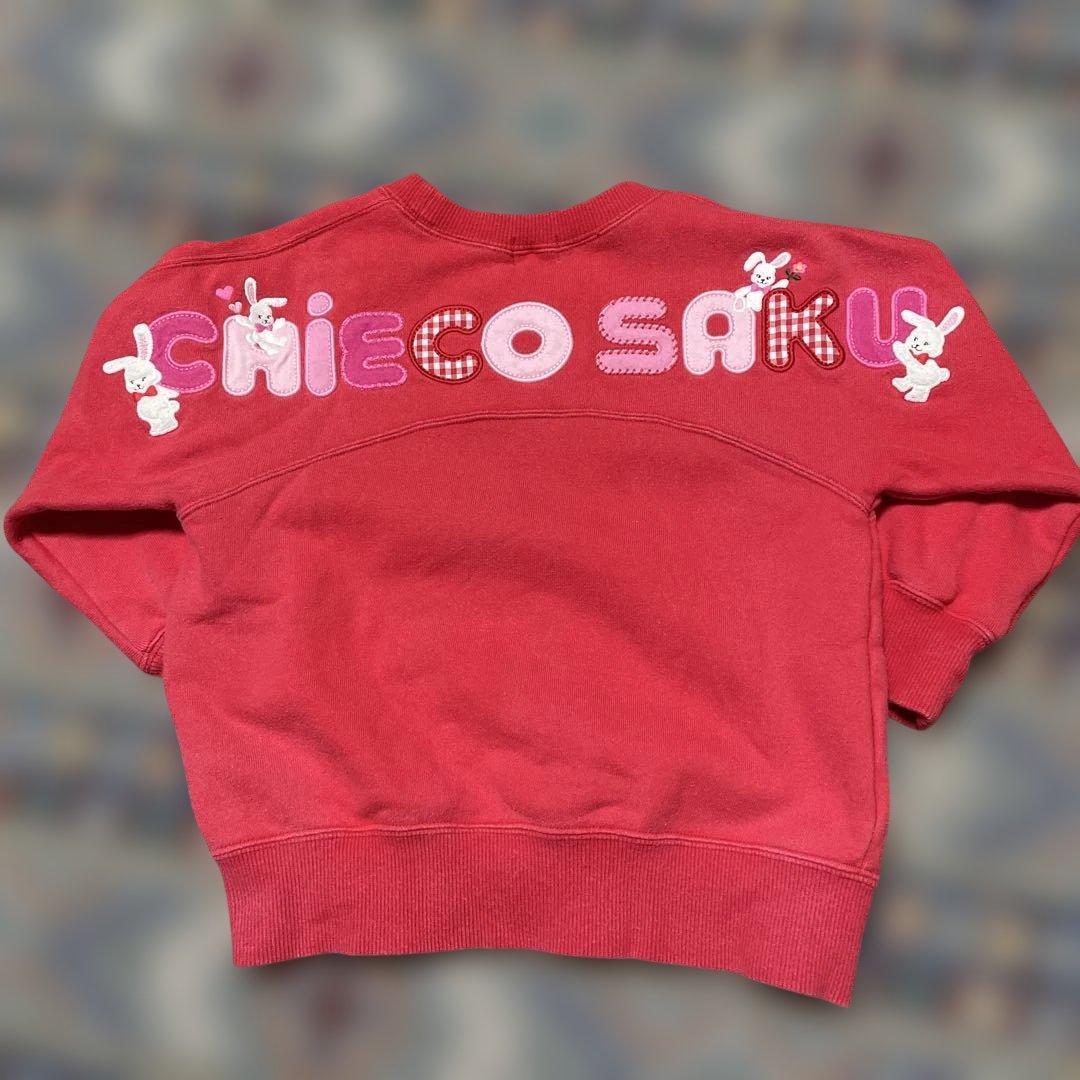 チエコサク トレーナー 赤 100サイズ