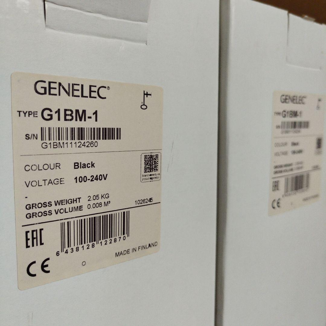 【美品】GENELEC ジェネレック G One ブラック2本セット