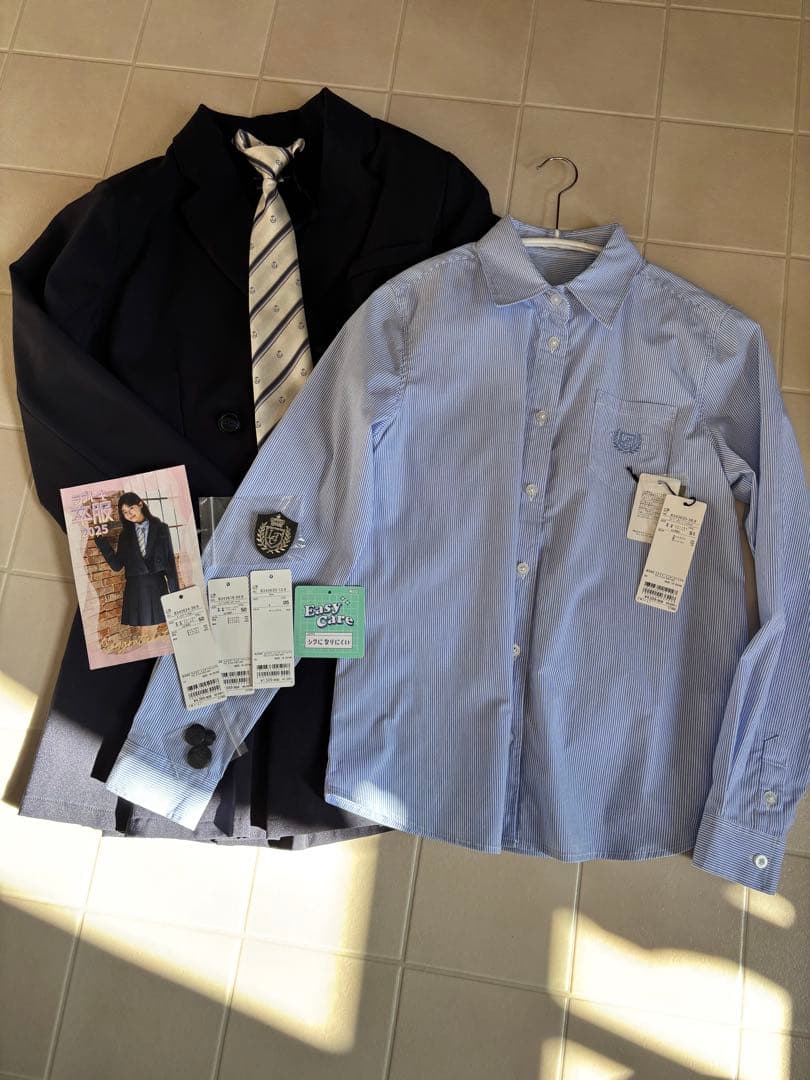 ラブトキ　Lovetoxic 卒服　セットアップLサイズ　160サイズ　ネイビー