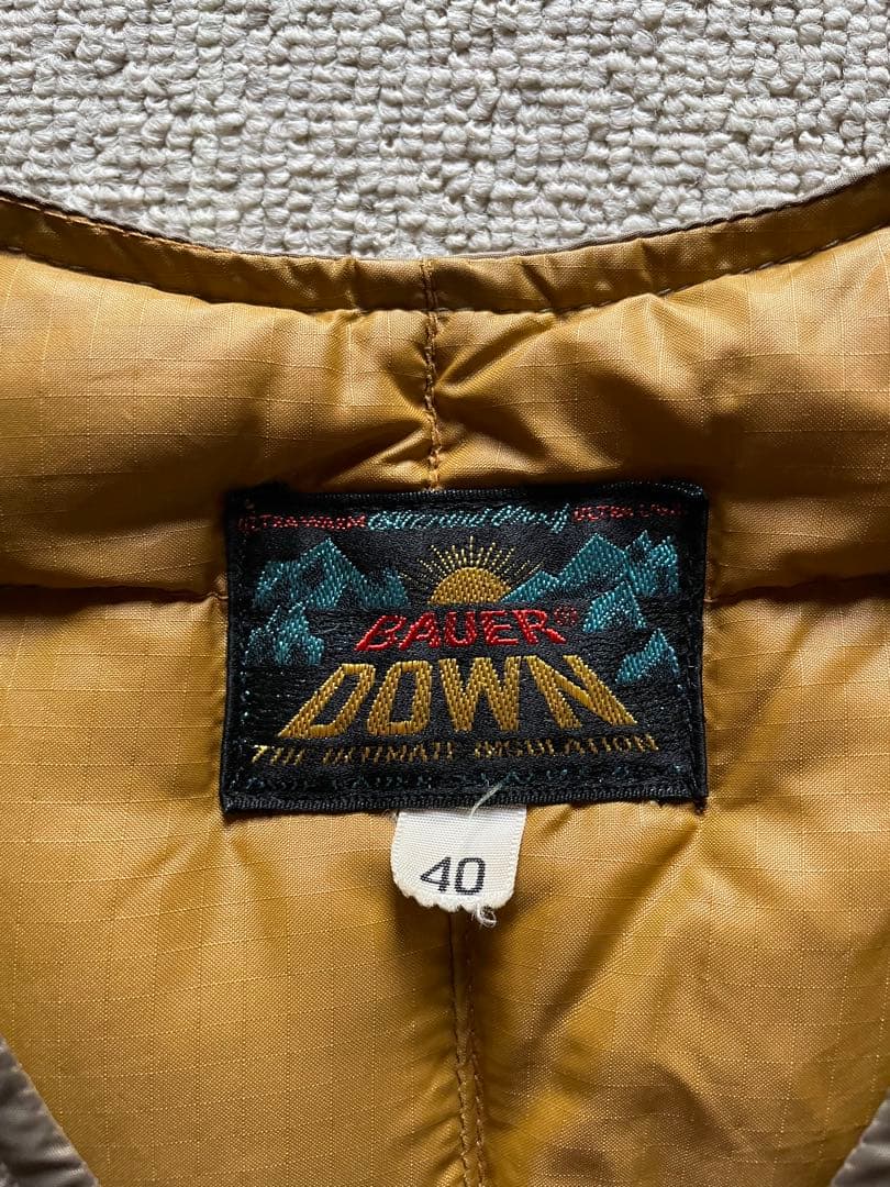 50's eddie bauer Down ダウンベスト サイズ40 ベージュ