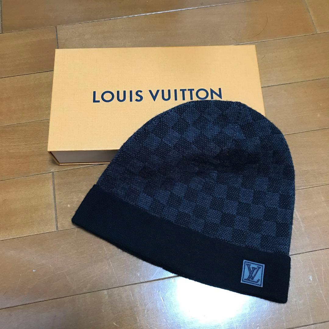 本物の証拠あり　ルイヴィトン ダミエ ビーニー