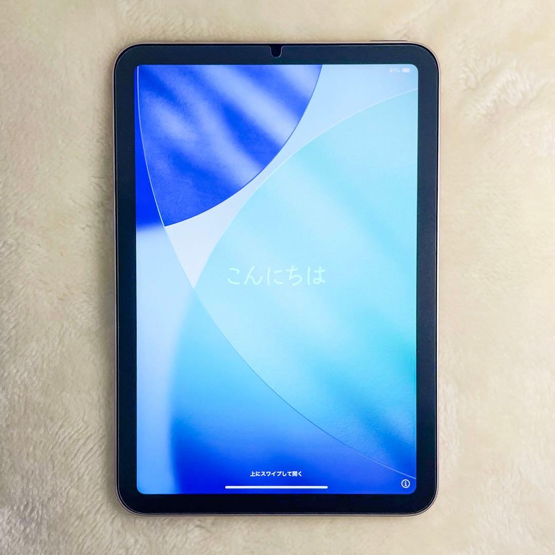 美品★iPad mini 第6世代 64GB ピンク Wi-Fiモデル 96%
