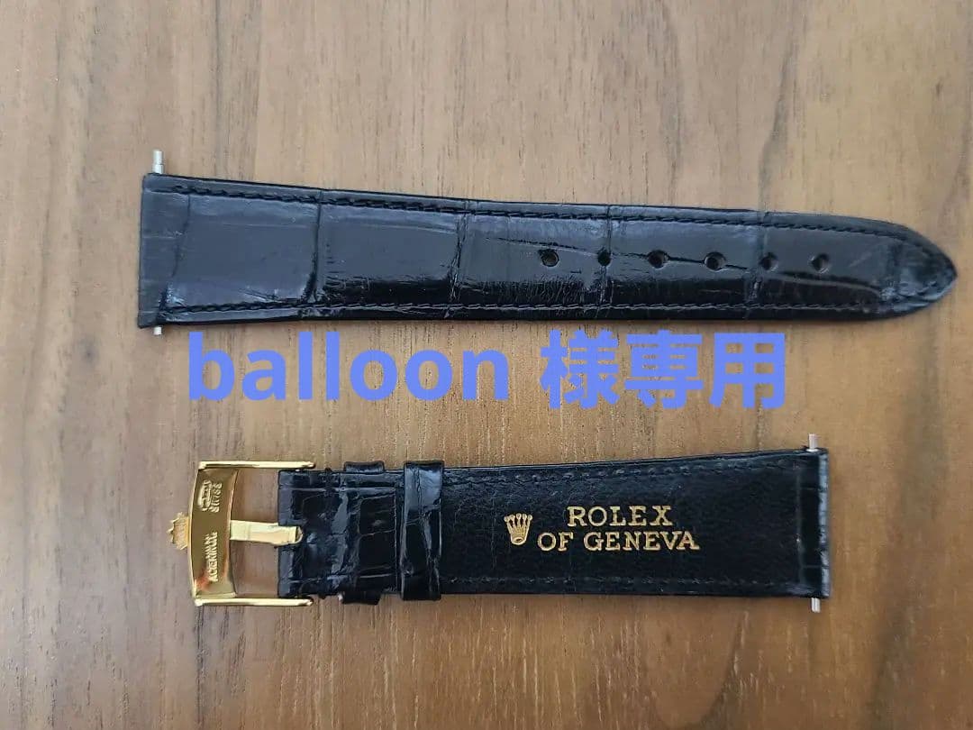 純正　ROLEX レザーベルト バックル付き✨