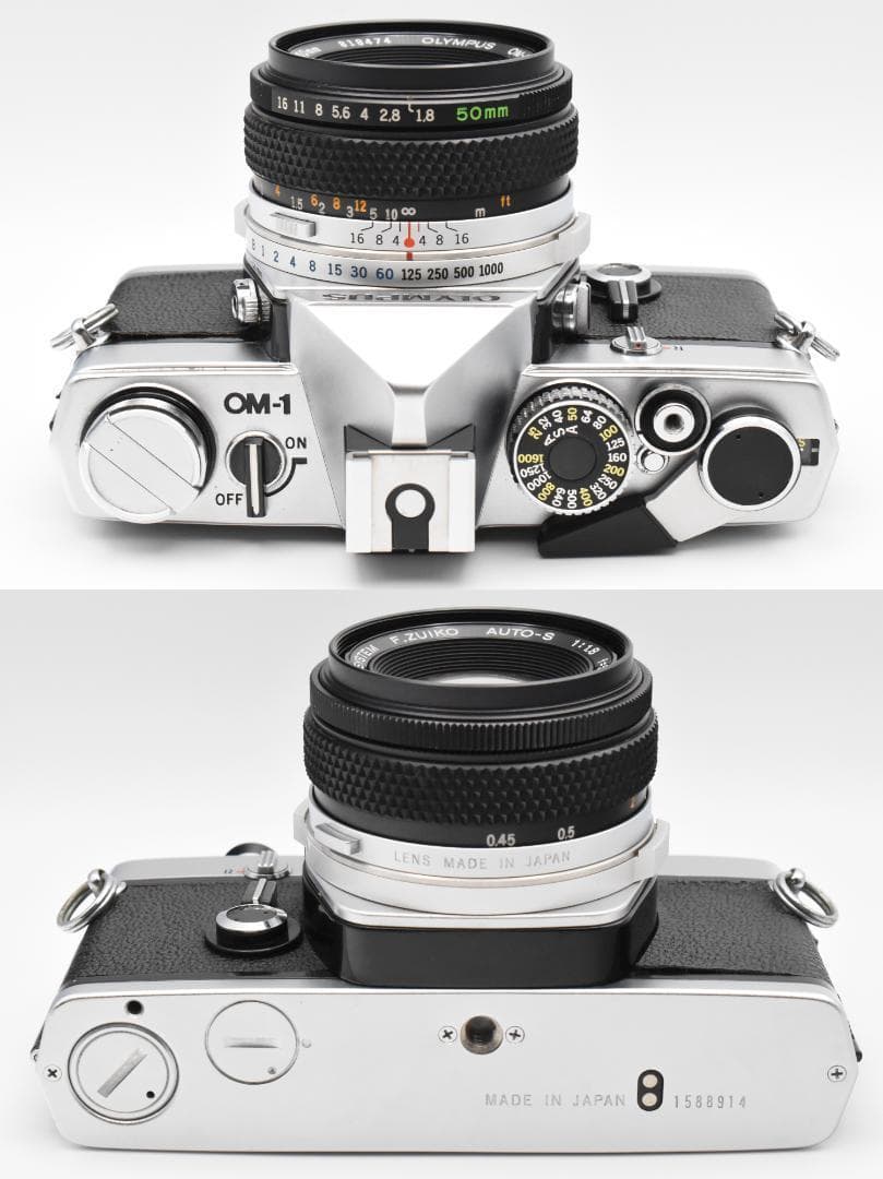 オリンパス OM-1 シルバー F.ZUIKO AUTO-S 50mm 1.8