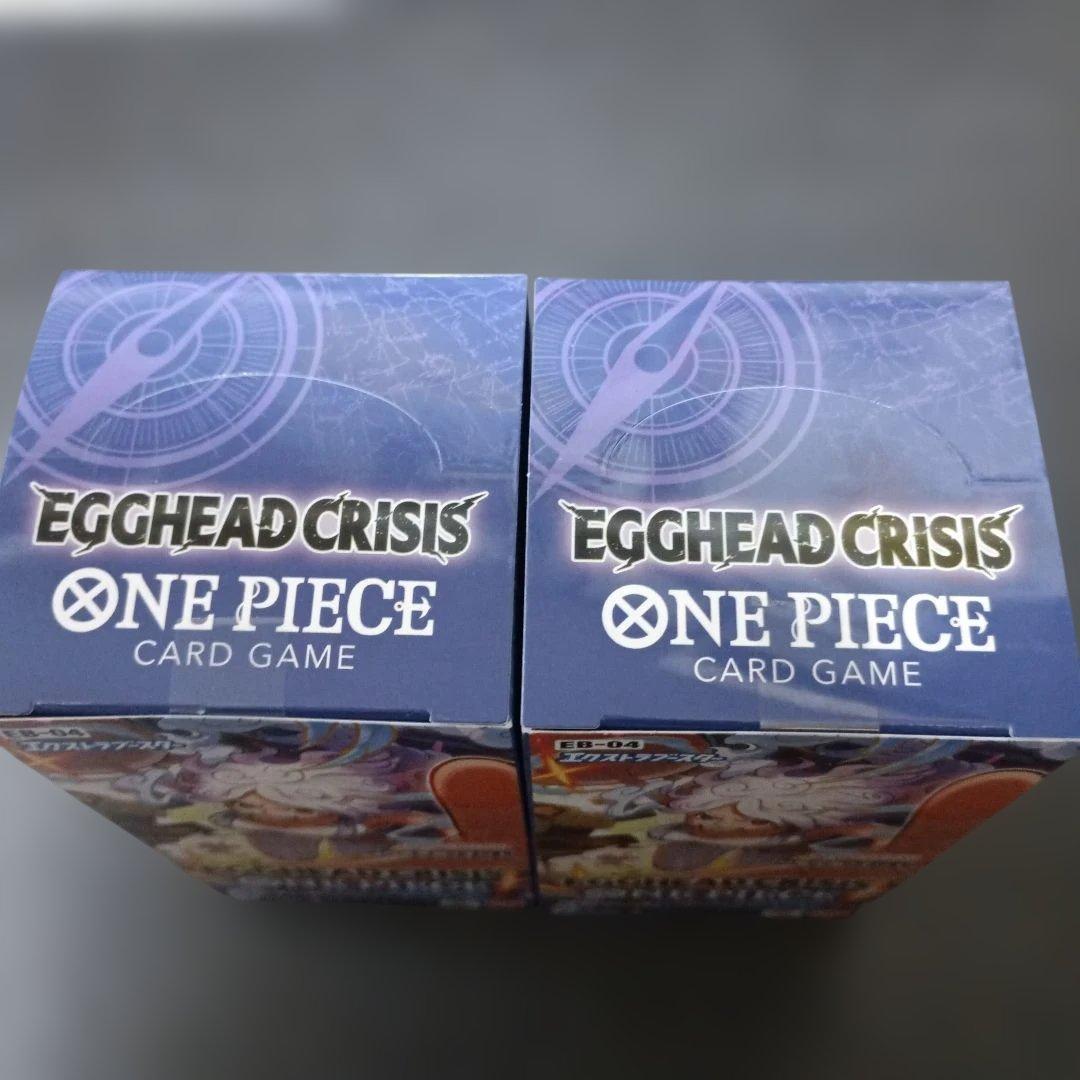 エッグヘッドクライシスEB-04テープ付き未開封2BOXワンピースカードゲーム