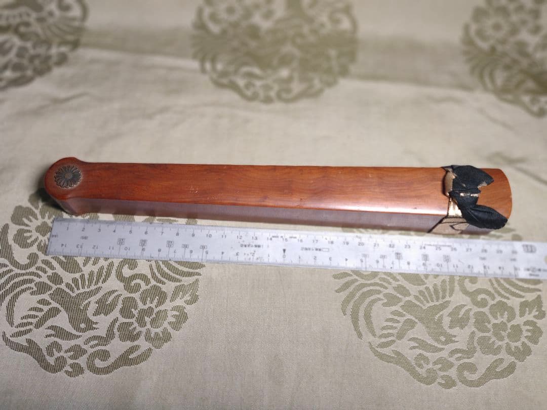 篳篥(ひちりき)　煤竹樺巻　扇面管箱付