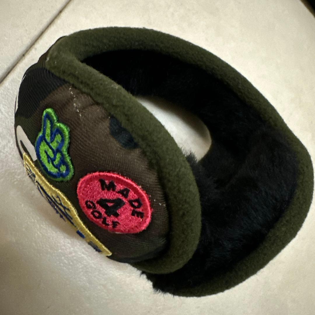 パーリーゲイツ カモワッペン ネックウォーマー イヤーウォーマー ミトン セット