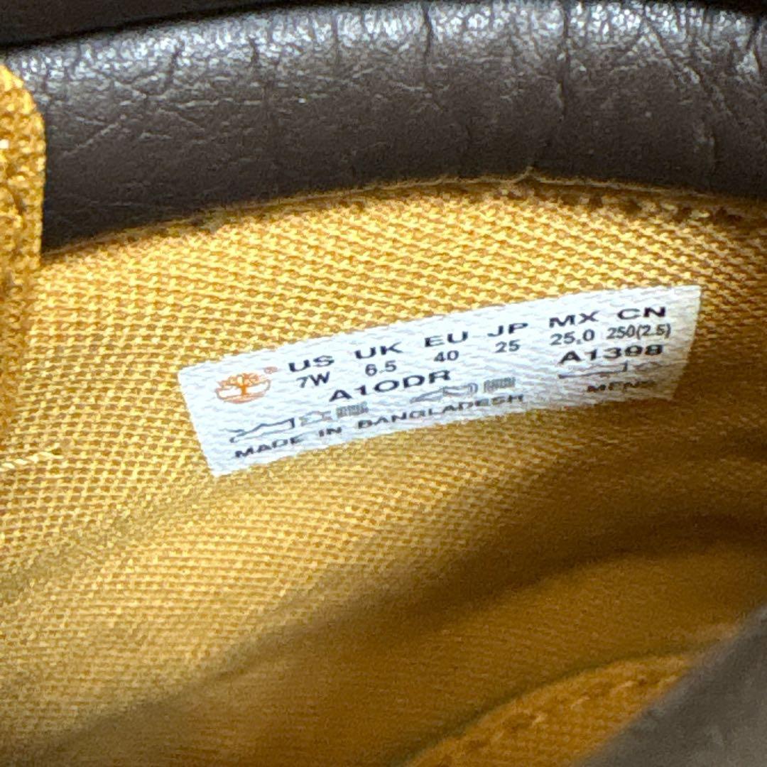 美品✨️ティンバーランド 6インチ A10DR ダブルカラー ウィート 25cm