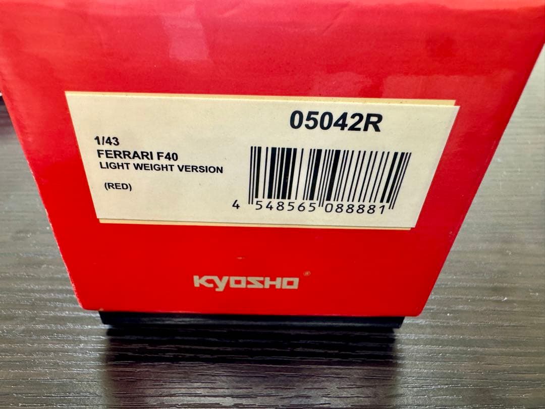 kyosho製 Ferrari F40 1/43 赤