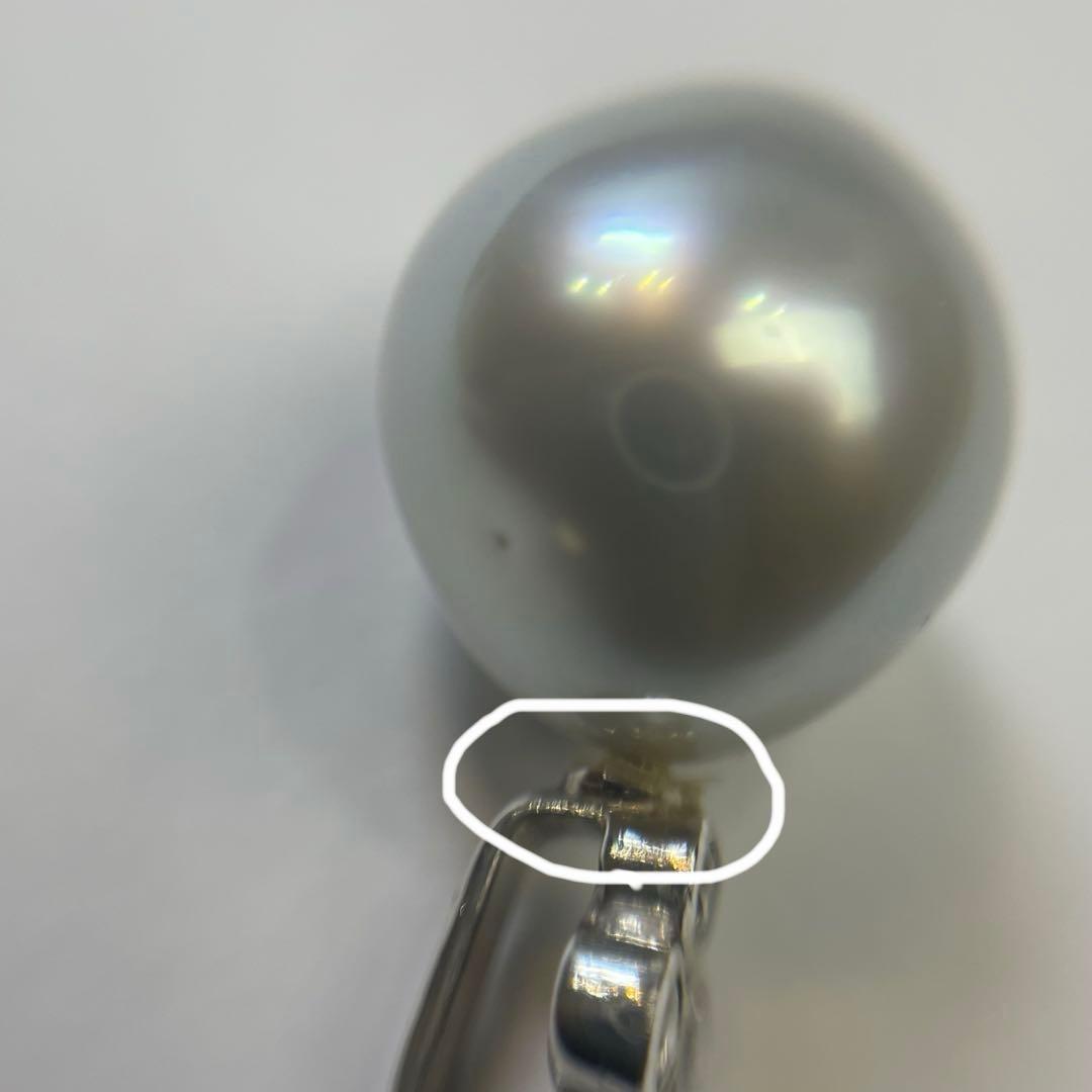 pt900 ネックレストップ　本真珠　レディース　アクセサリー　小物　チャーム