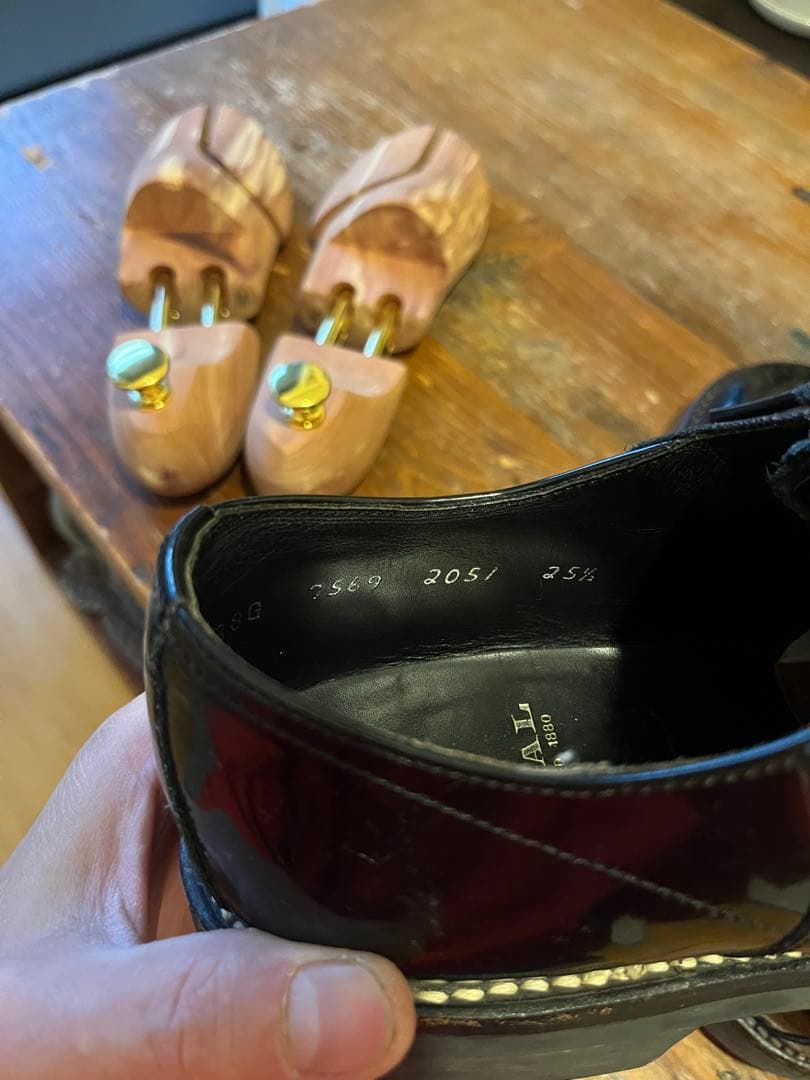 リーガル 限定エナメルレザー　サドルシューズ　2051 25.5cm