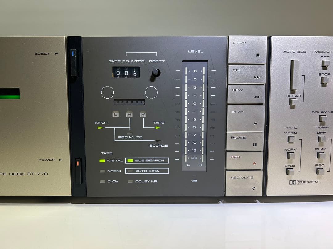 ジャンク不動　Pioneer CT-770 カセットデッキ