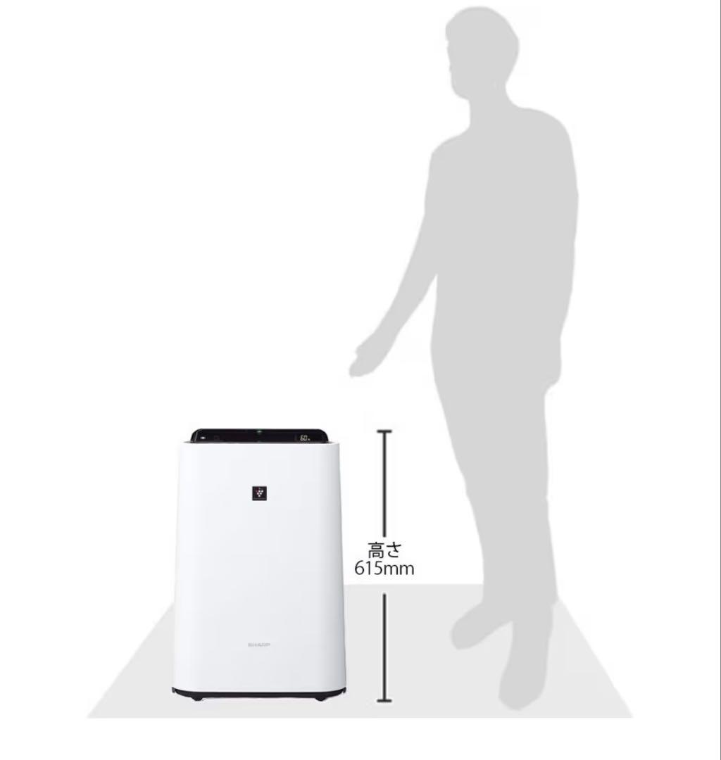 【美品】SHARP 加湿 空気清浄機 プラズマクラスター / KC-H50-W