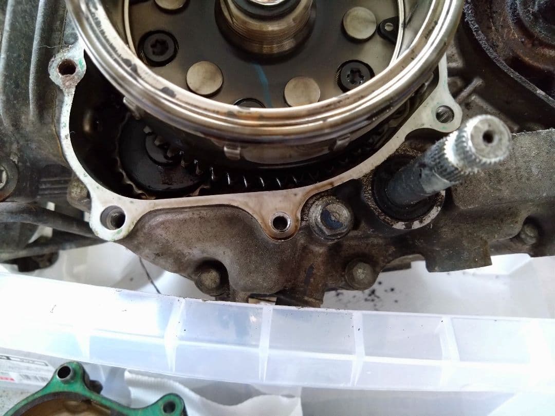 スーパーカブプロ50 純正エンジン本体・2つのセンサーセット