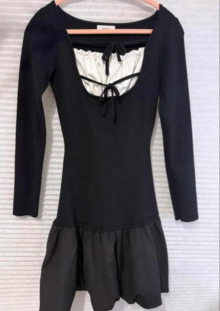 Darich ダブルリボンドッキングバルーンミニワンピース