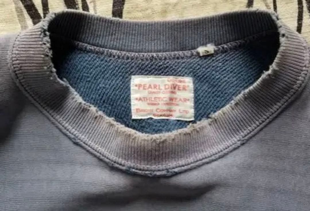 pearl d スウェット　サンフェード