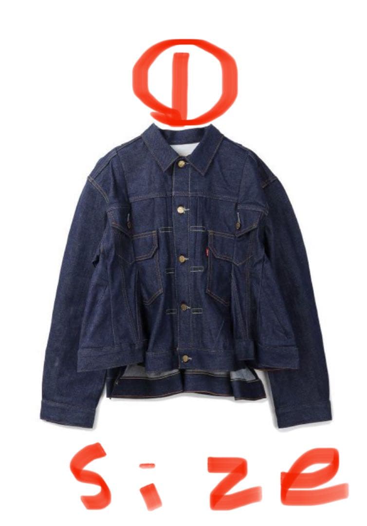 Levi's / sacai ダークブルー デニムジャケット1Size