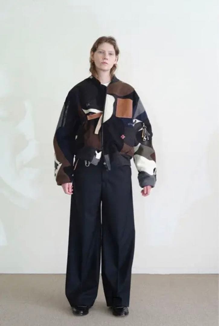 SUNSEA 22AW N.M THICKENED w/耳 WIDE PANTS