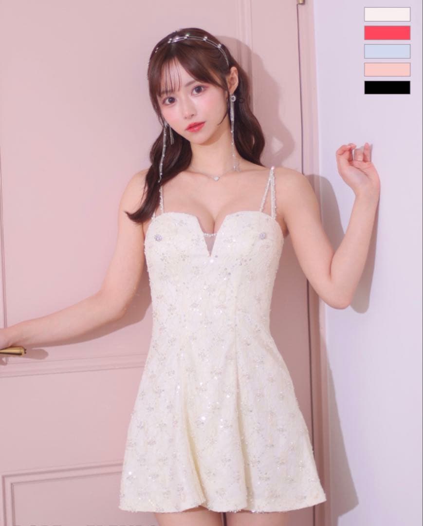 ローブドフルール　キラキラスパンコールドレスS 新品未使用