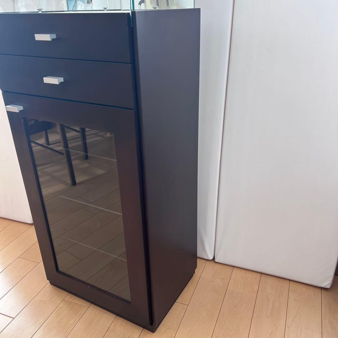 塩川光明堂　コレクションケース　カルトーネ　アンティーク　レトロ　強化ガラス