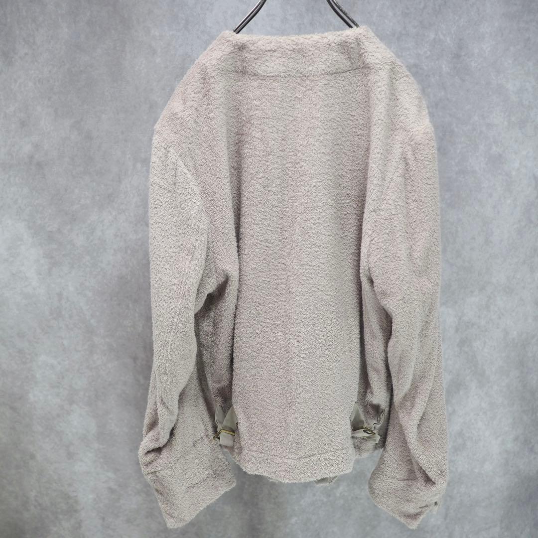 UNDERCOVER｜21SS ノーカラーパイルジャケット（グレージュ・2）