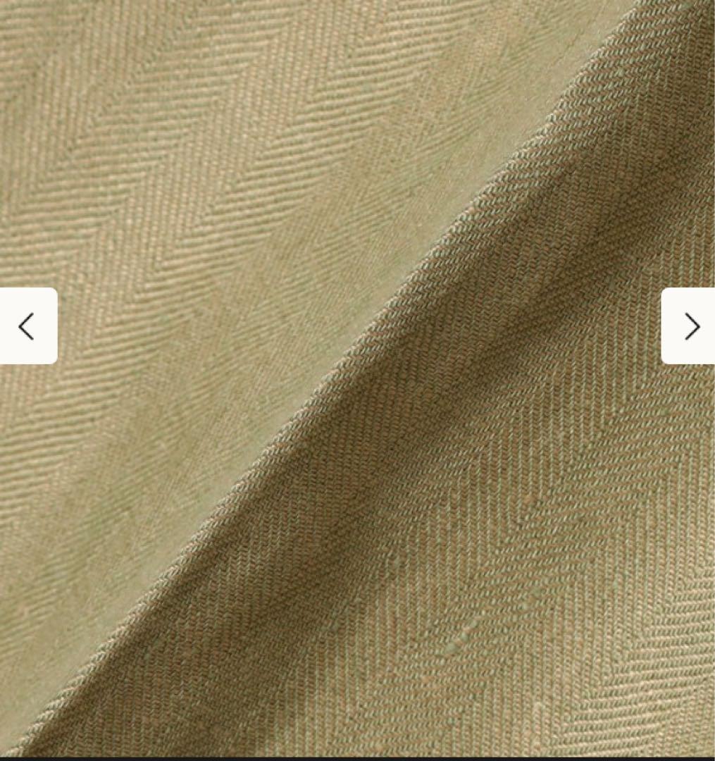 【新品】CORDINGS / リネンヘリンボーン 2プリーツ スラックス