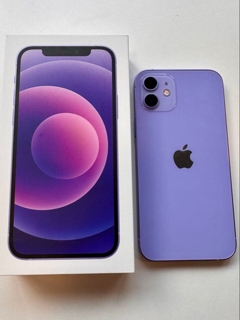 【超美品】Apple iPhone 12 128GB パープル 本体