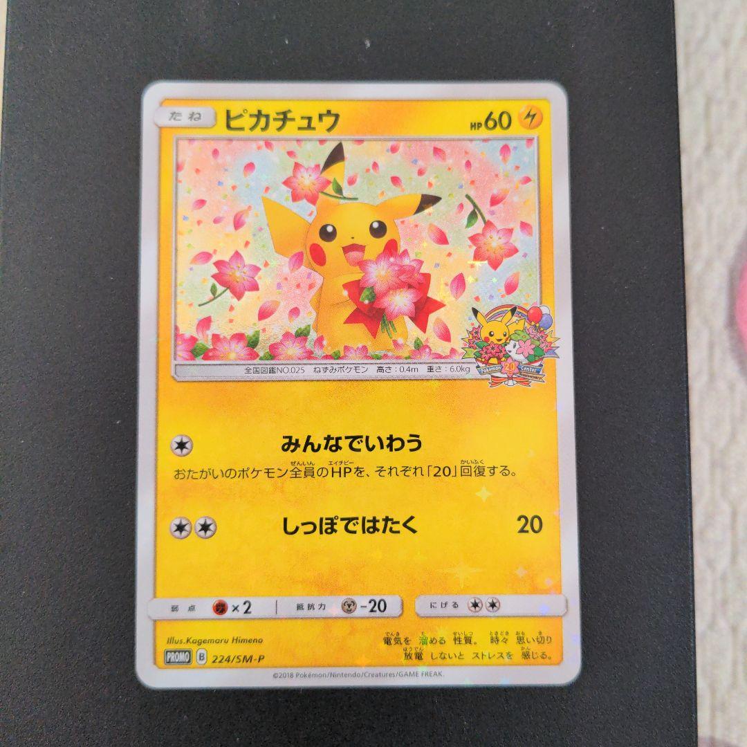 ポケモンカード　ピカチュウ　プロモカード　224/SM-P⑤