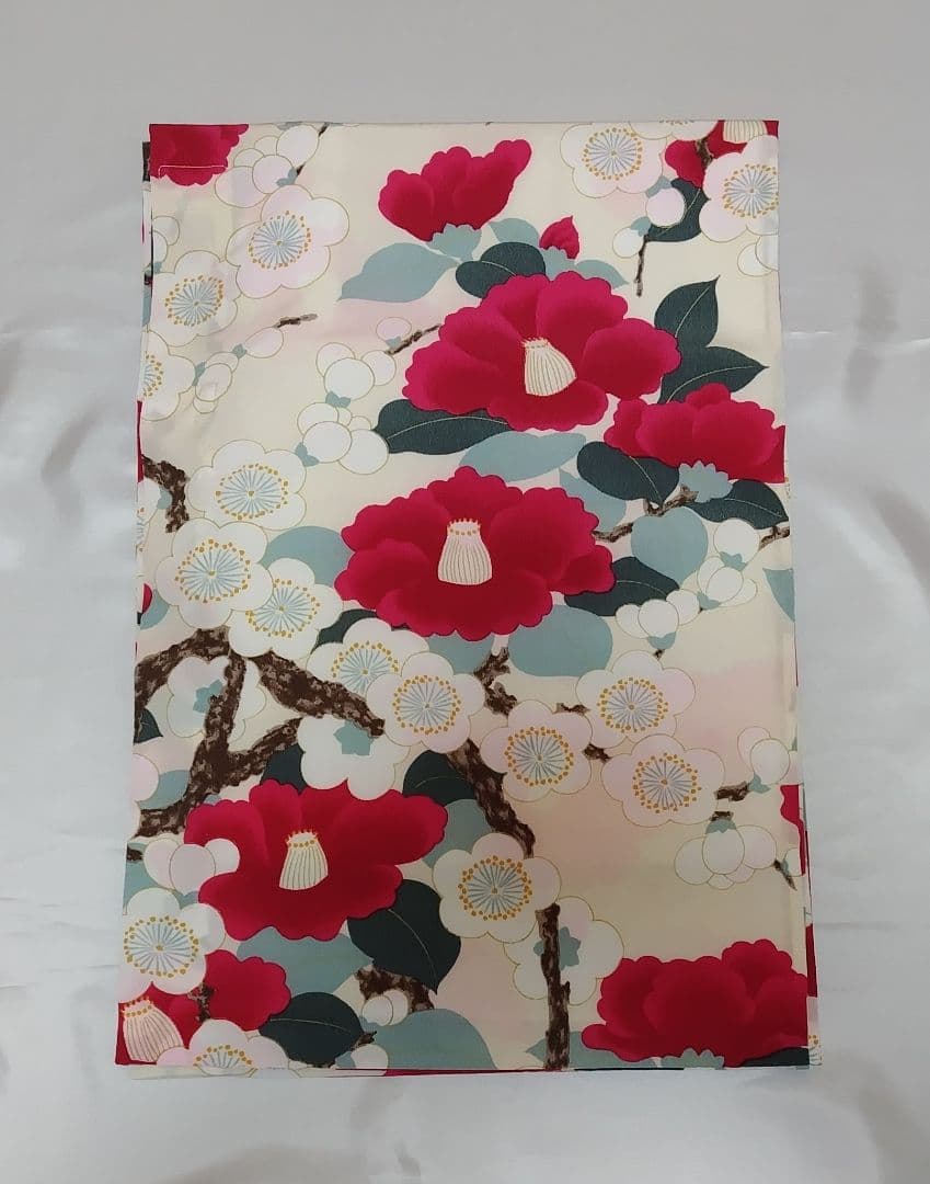 岡重　梅椿　クリーム系　シルック　替え袖