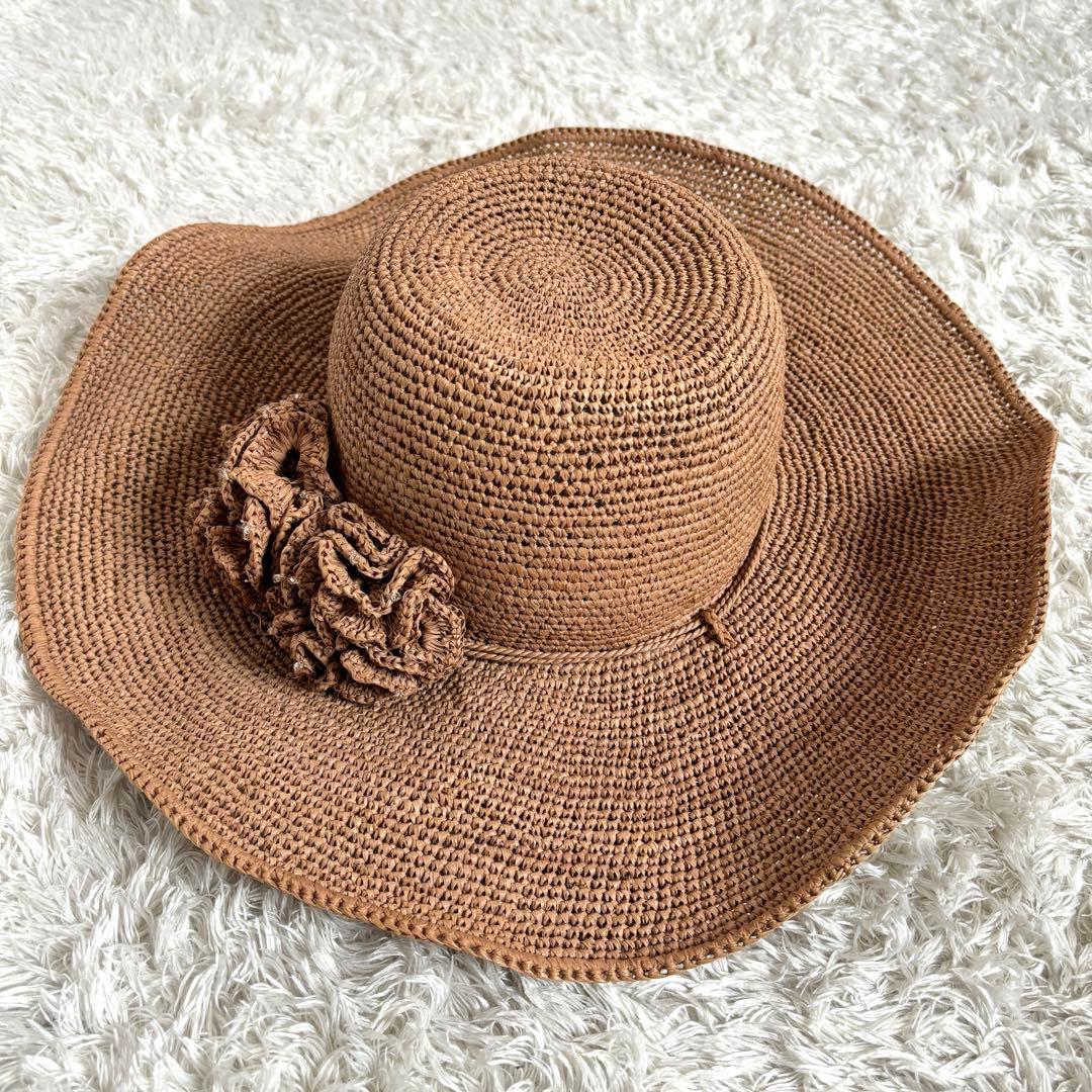 未使用級✨HELEN KAMINSKI フラワーチャーム　麦わら帽子