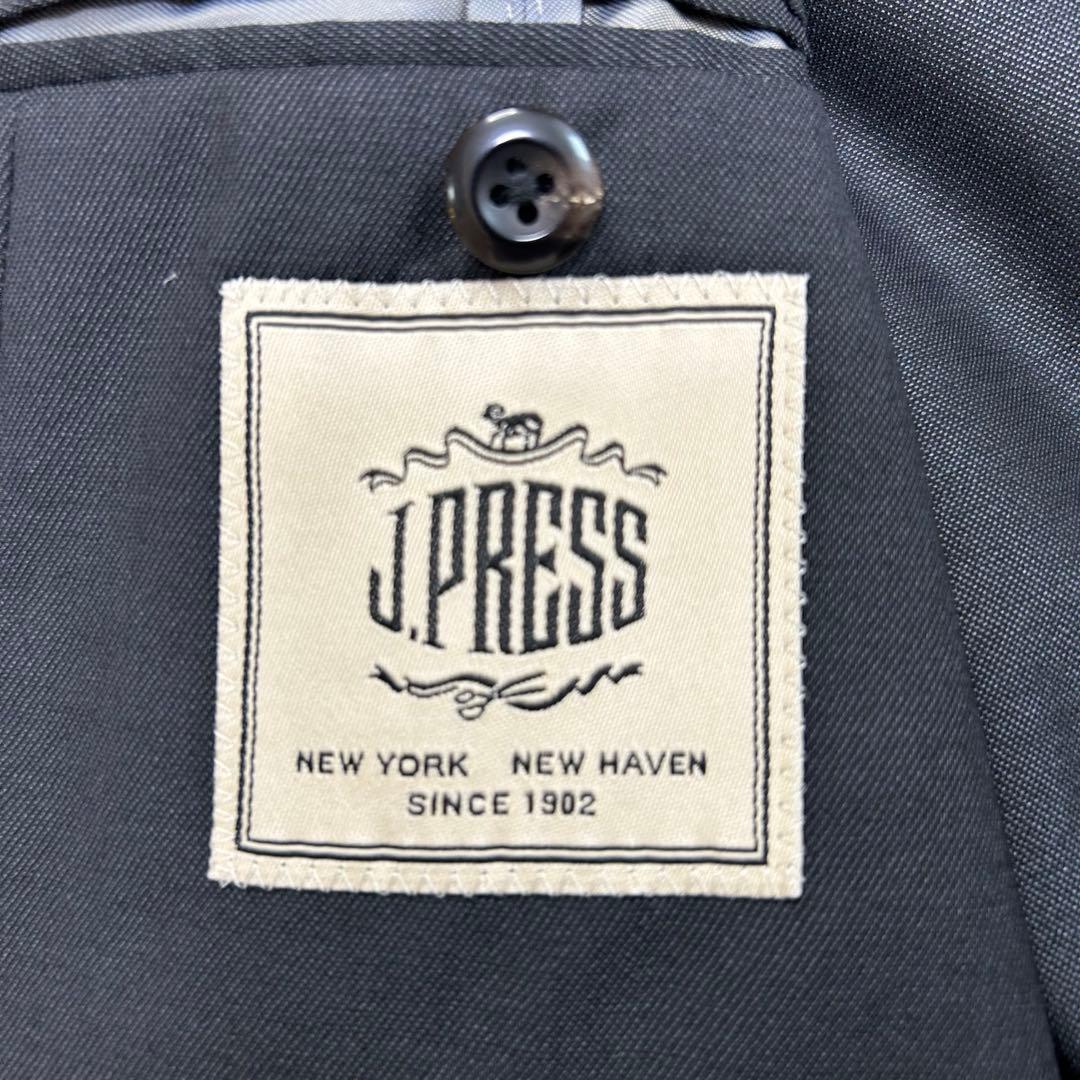 美品 近年モデル JPRESS スーツ グレー AB7 セットアップ シルク混