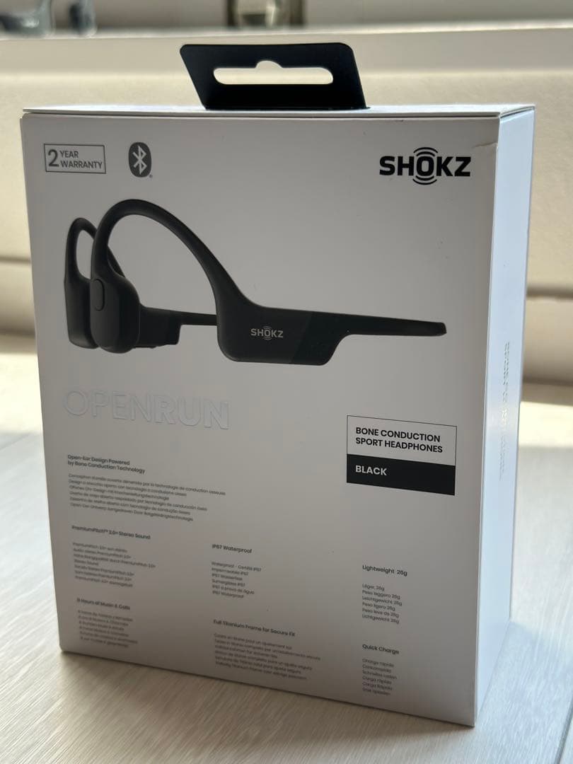 【2回使用の美品】SHOKZ OPENRUN 骨伝導イヤホン