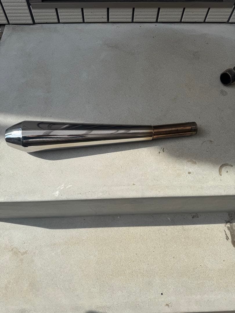 SR400 ステンレス メガホンマフラー