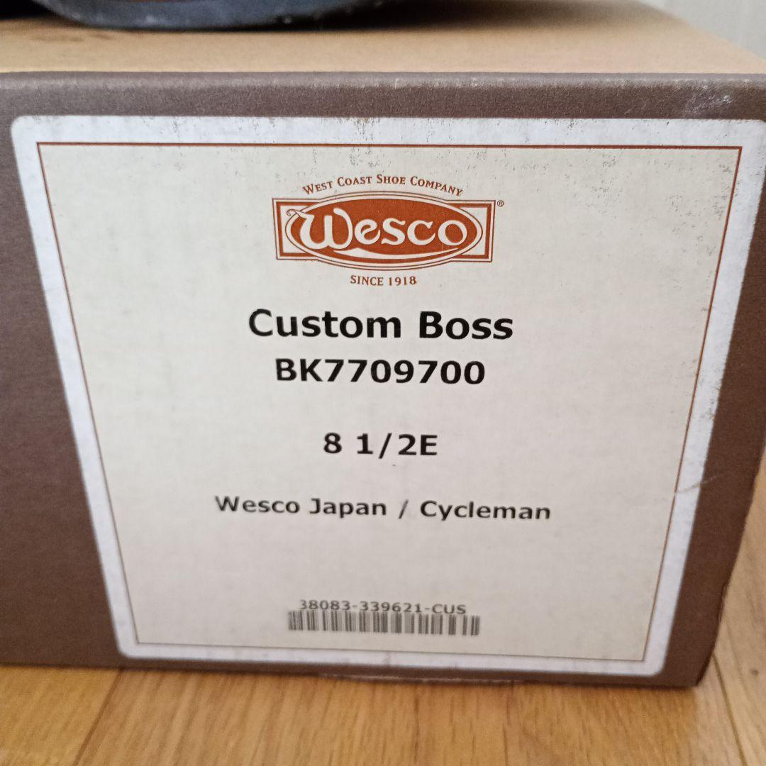 0*d様 Wesco エンジニアブーツ Custom Boss ラフアウト ブラ