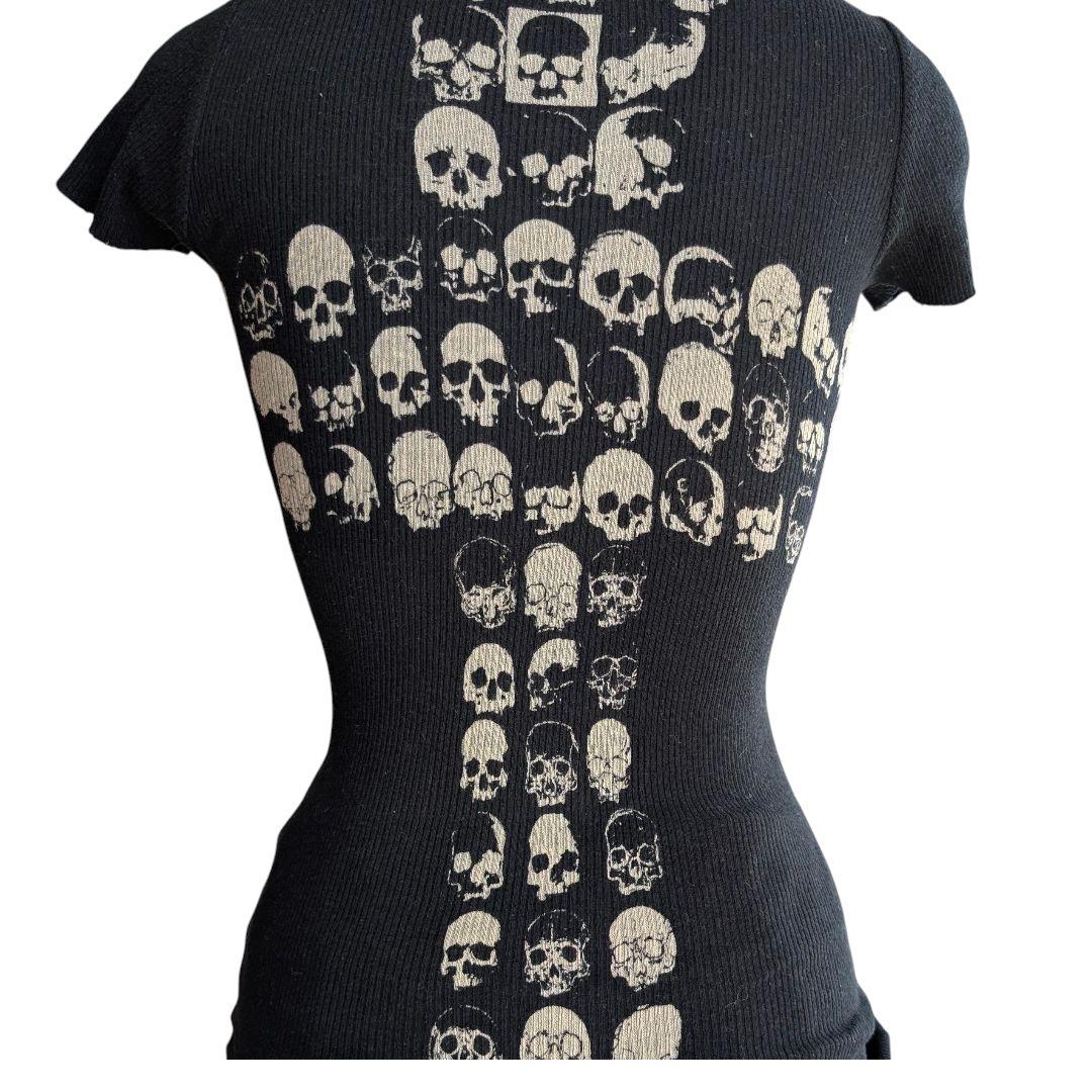 LGB 激レア SMMXSMM スカル クロス Tシャツ リブニット 美品