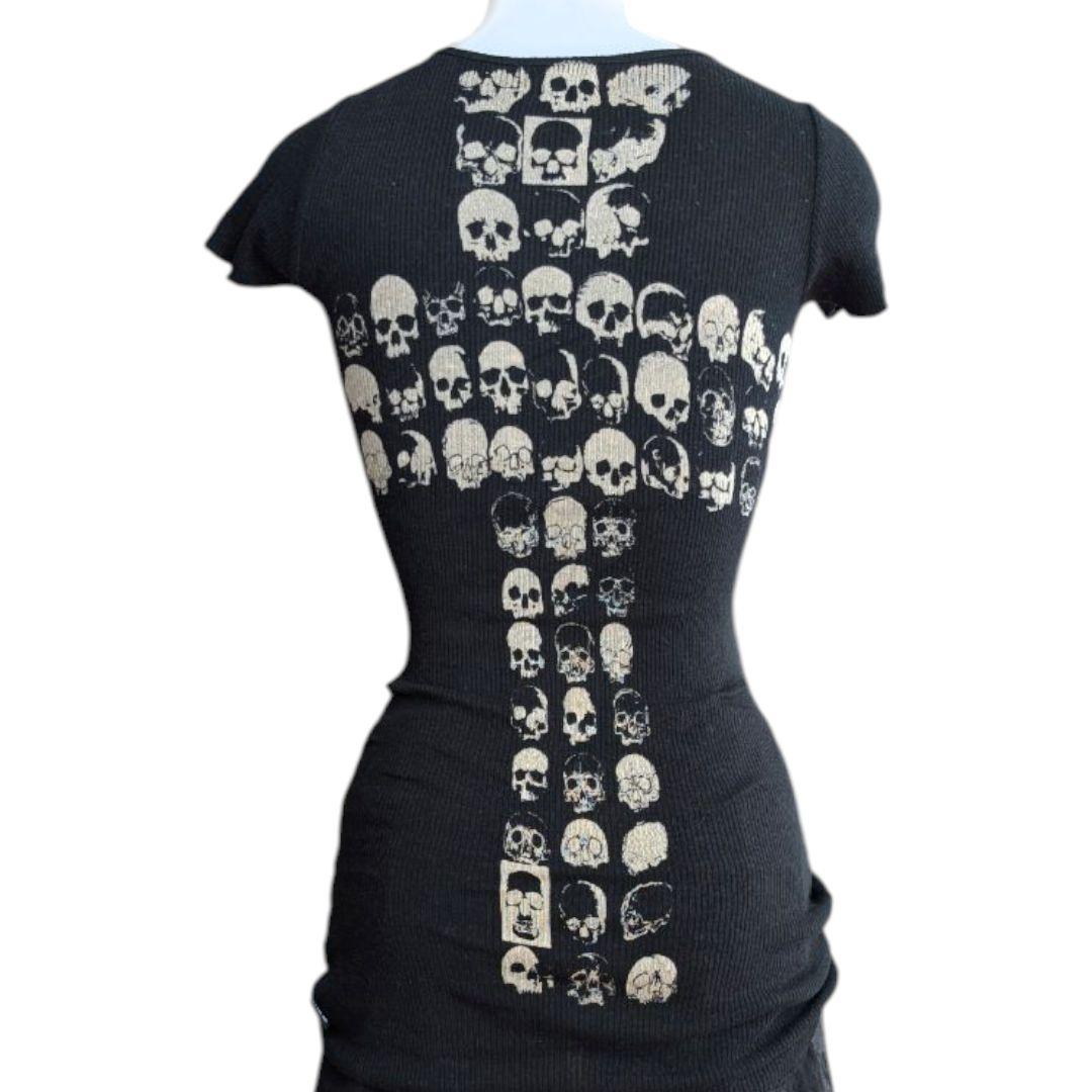 LGB 激レア SMMXSMM スカル クロス Tシャツ リブニット 美品