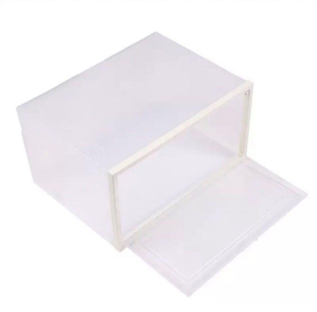 【GW中の特価】スニーカーボックス30個 シューズボックス クリア ホワイト