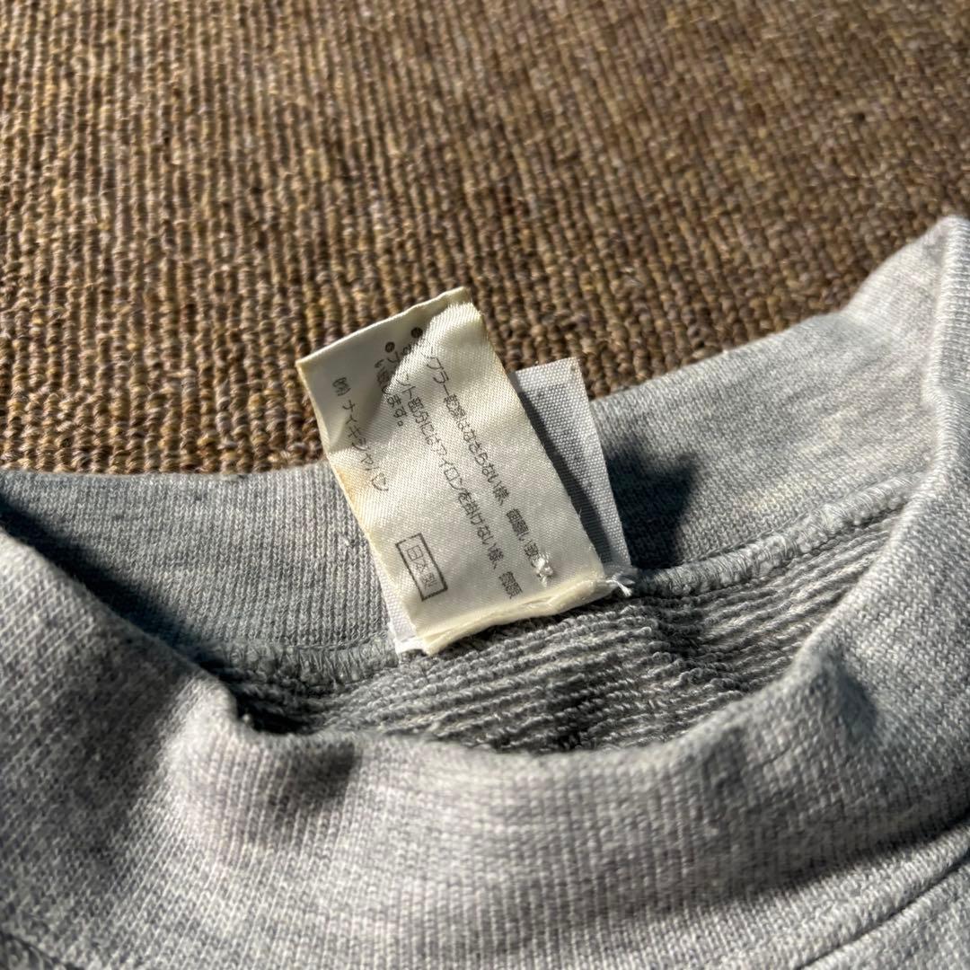 90s NIKE OLD スウェット トレーナー グレー ブルー 銀タグ 前V