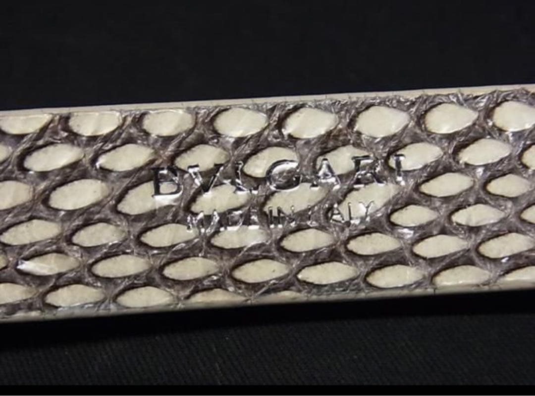 美品☆ブルガリ ベルト　ラインストーン チェーンベルト パイソン アクセサリー