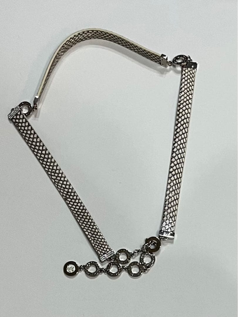 美品☆ブルガリ ベルト　ラインストーン チェーンベルト パイソン アクセサリー