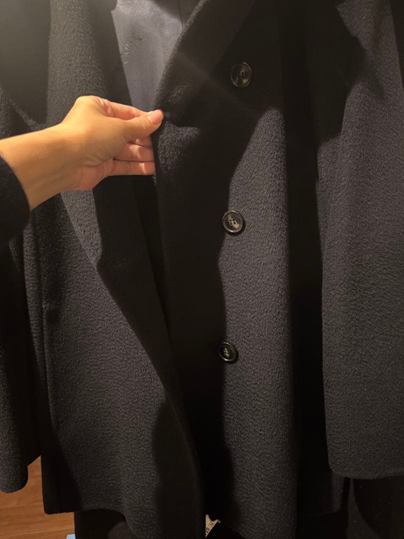 マックスマーラ✴︎キャメル素材 フード付きピーコート