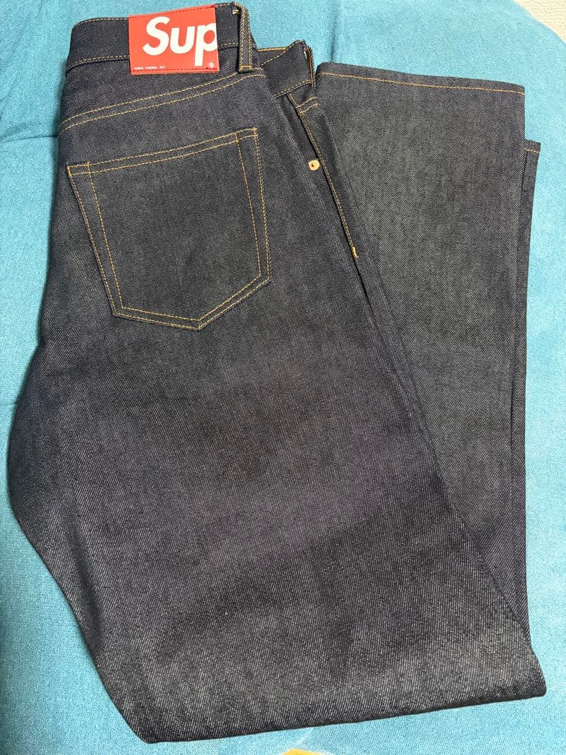 廃盤 Supreme Rigid Slim Selvedge Jean 32
