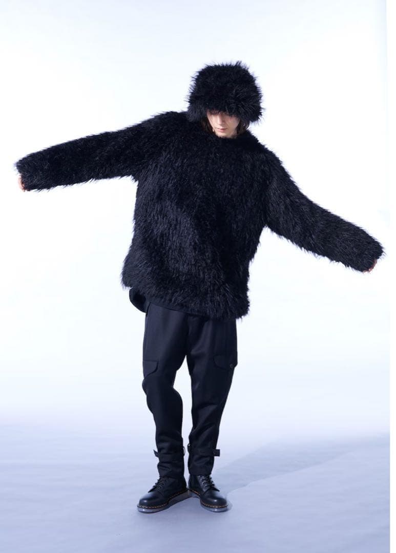 【ヨウジヤマモト】S'YTE ファープルオーバー 黒 M ビックシルエット