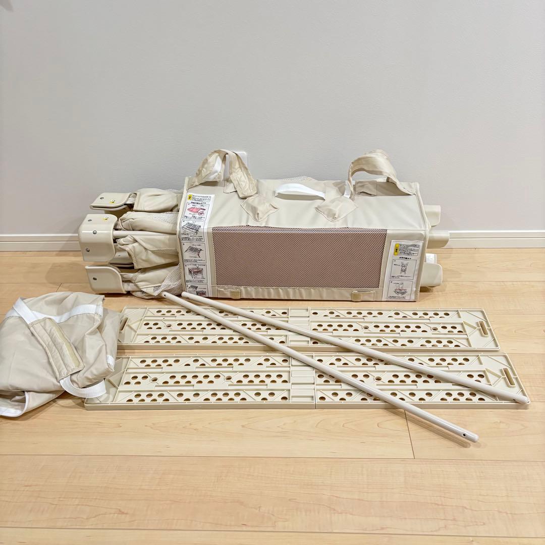 【美品】Aprica アップリカ ココネルエアー　ベビーベッド　折りたたみ