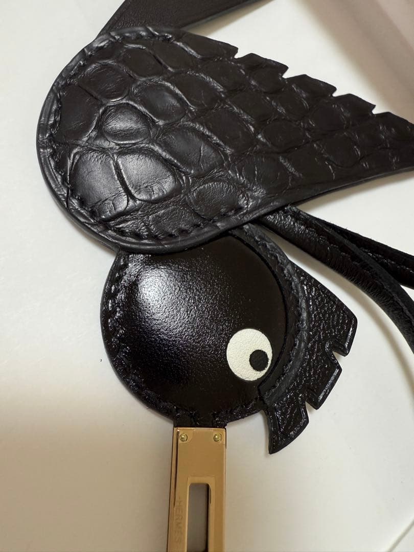 本物保証　新品未使用　エルメス チャームバーディ タッチ 鳥 ソーブラック 黒