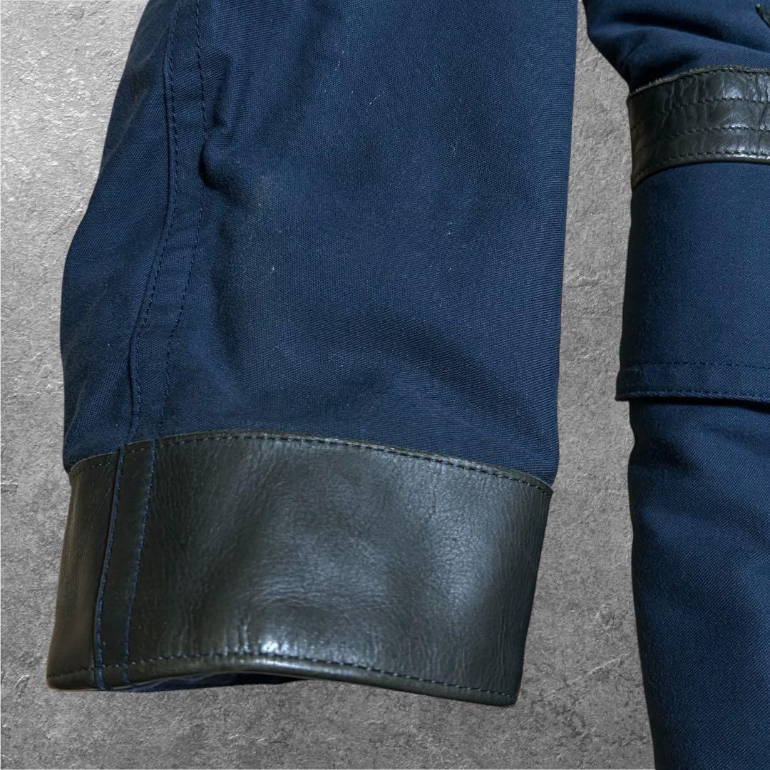 NIGEL CABOURN GREAT CLIP COAT SIZE50 紺色