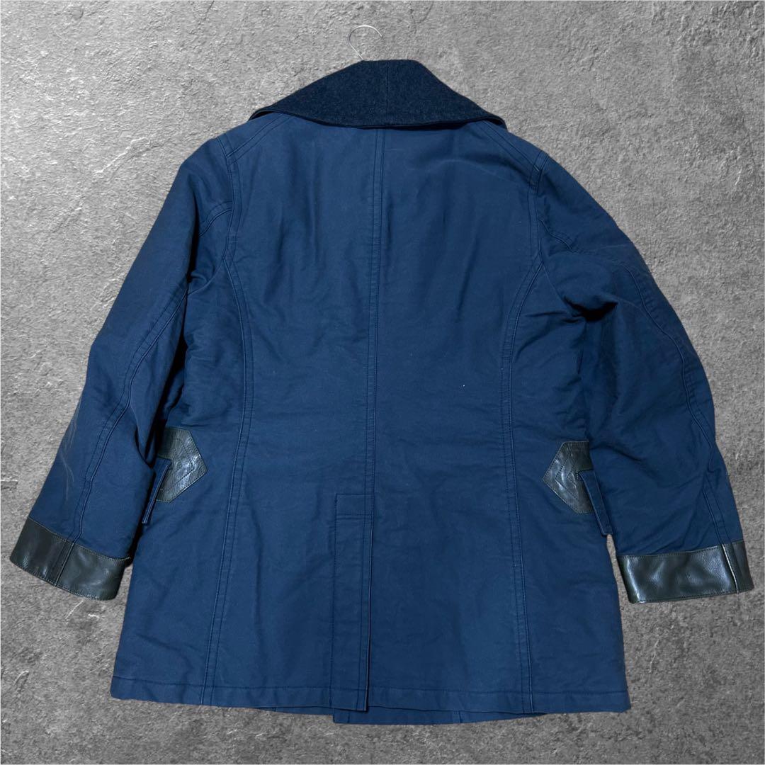 NIGEL CABOURN GREAT CLIP COAT SIZE50 紺色