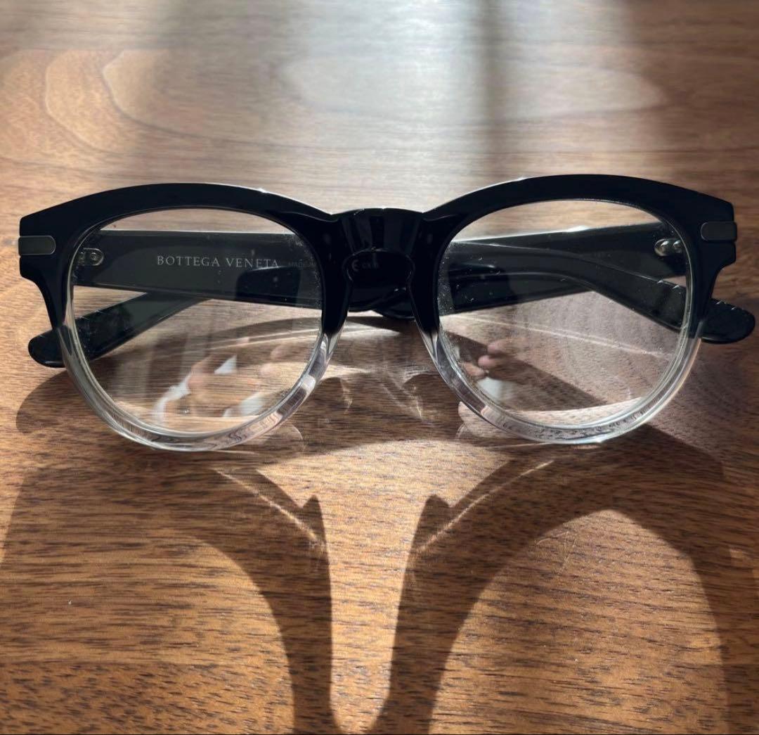 【美品】Bottega Veneta ブラック メガネ 日本製 サングラス